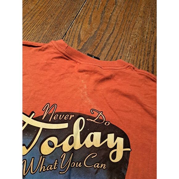 New 2012 DuckCo Fort Myers Beach Turtle Shirt Medium Orange Vintage Novelty Tee - Picture 3 of 5